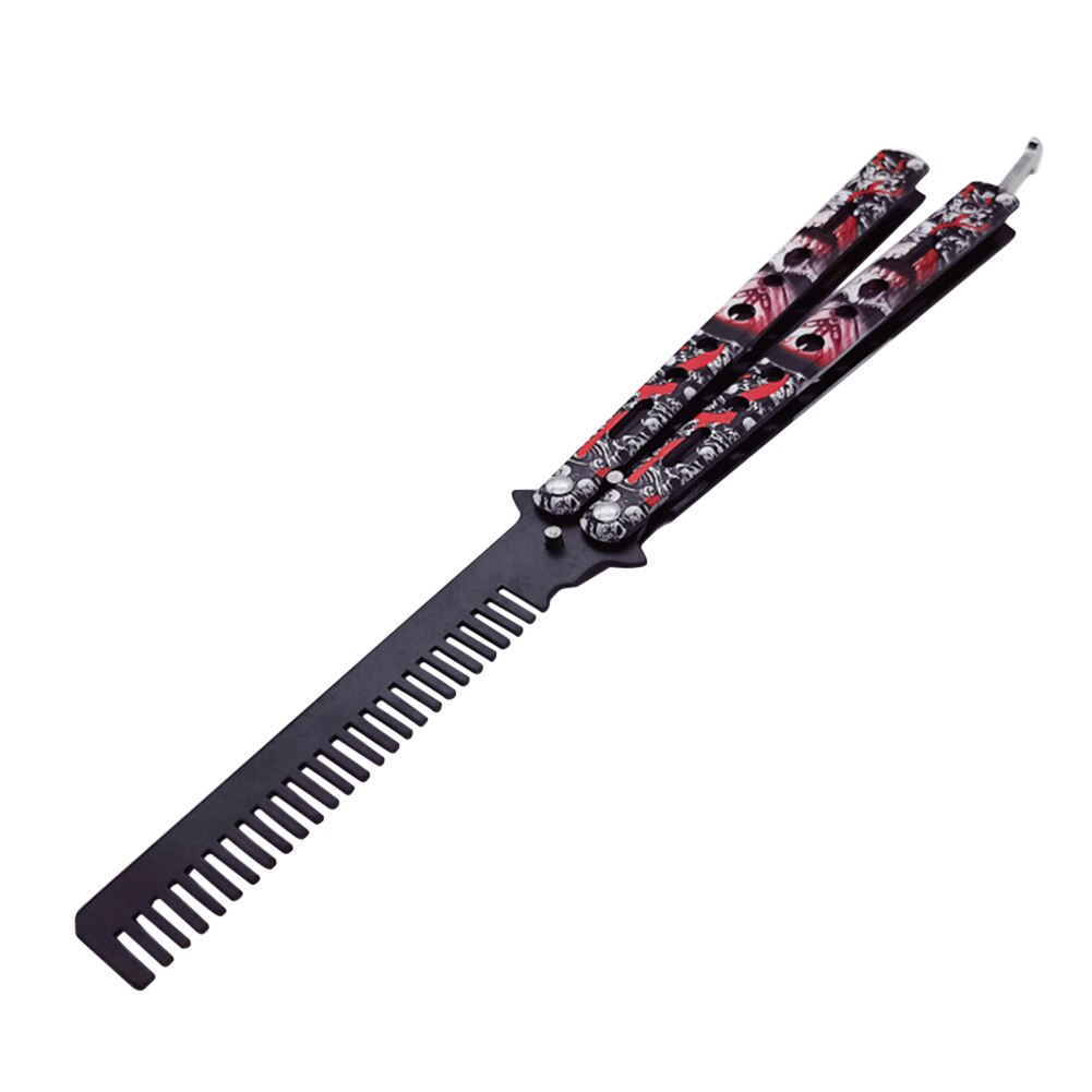 Best Seller Foldable Butterfly Comb Stainless Steel Practice Training Butterfly Comb