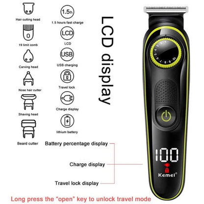 Men adjustable beard trimmer shaver electric