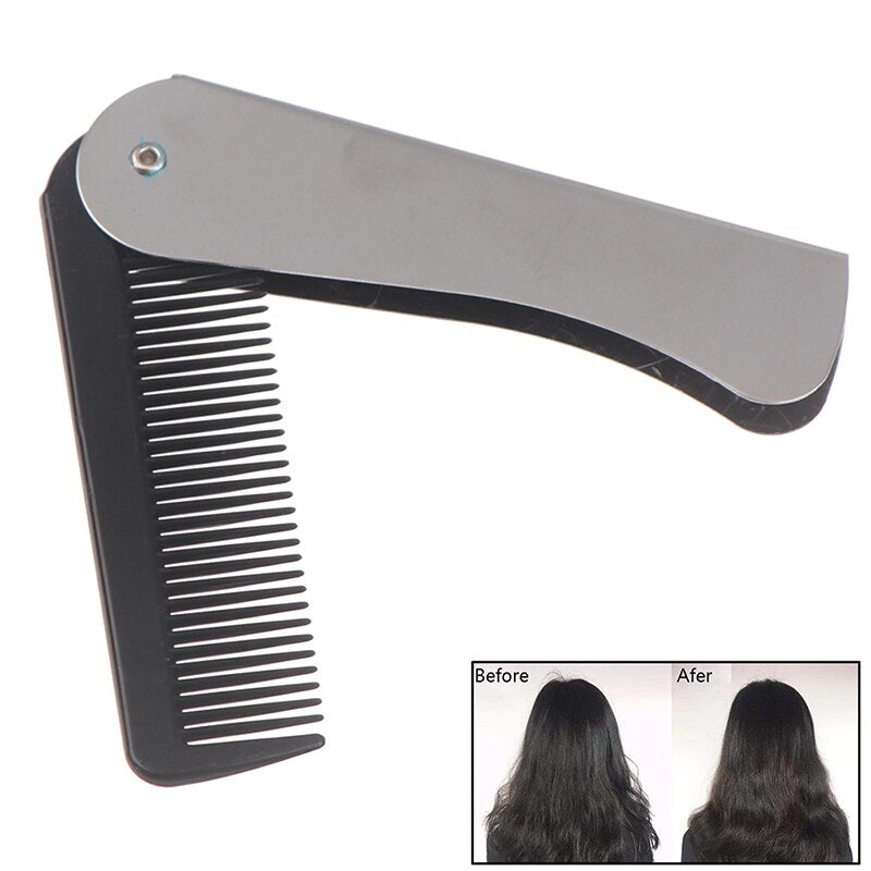 Portable Folding Pocket Combs For Men Oil Head