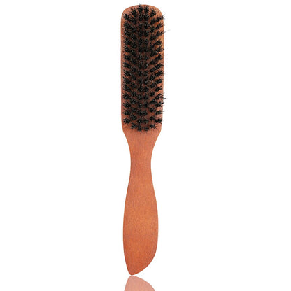 Portable Wood Handle Beard Brush Boar