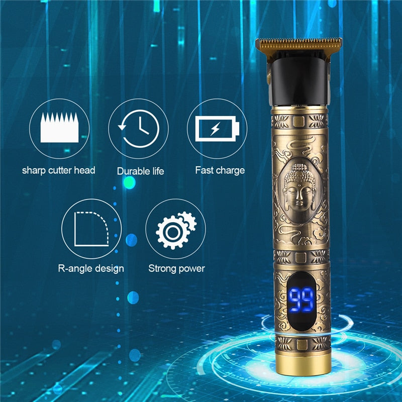 LCD Professional Hair Trimmer Clipper – Beard Air