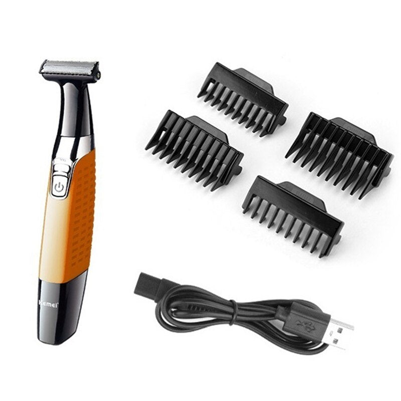 All-in-one kit wet dry facial electric shaver beard trimmer