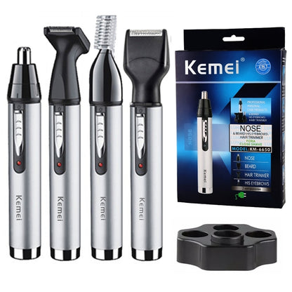 Rechargeable Nose Ear Hair Trimmer For Men Women Grooming Kit