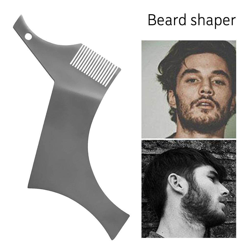 Stainless Steel Beard Stencil Beard Modeling Comb Beard Air