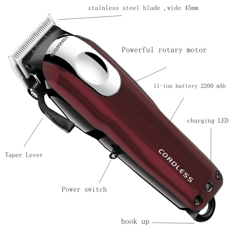 Hair clipper rechargeable beard trimmer