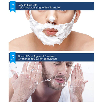 Men Beard Dying Removal White Gray Beard Hair