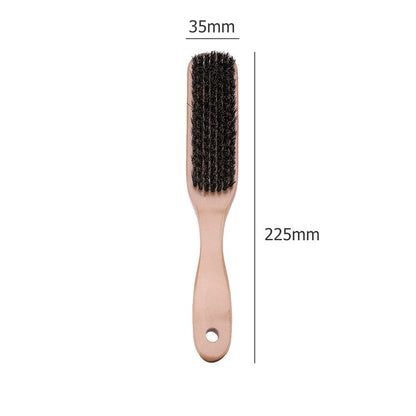 Wood Handle Hair Brush Hard Boar Bristle Combs