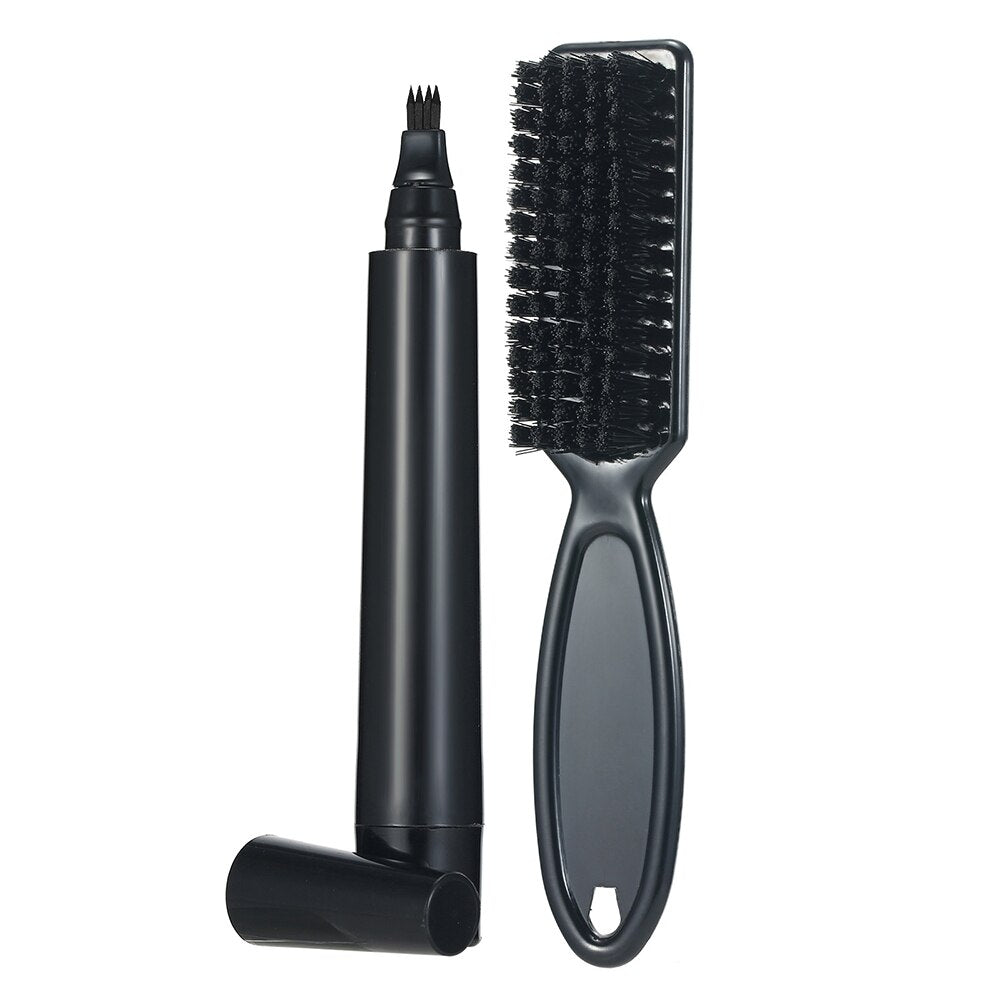 Beard Filling Pen Kit With Brush Professional Mustache