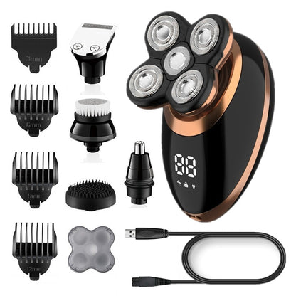 Grooming kit wet dry electric shaver