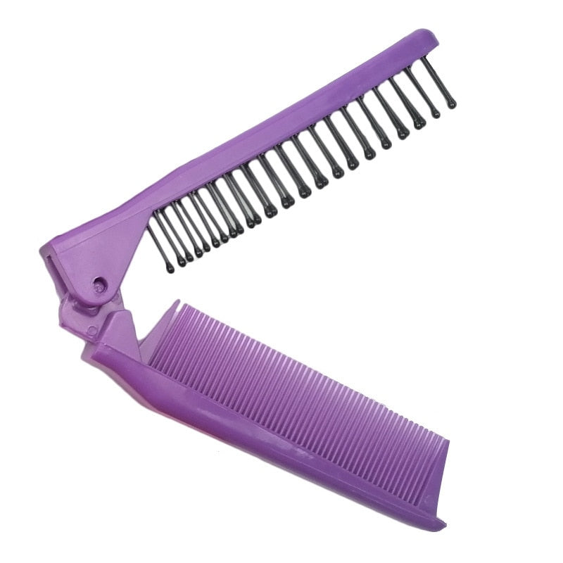 Folding Hair Comb Anti Static Plastic Foldable