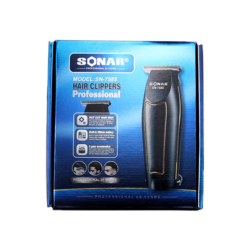 Professional rechargeable hair trimmer for beard