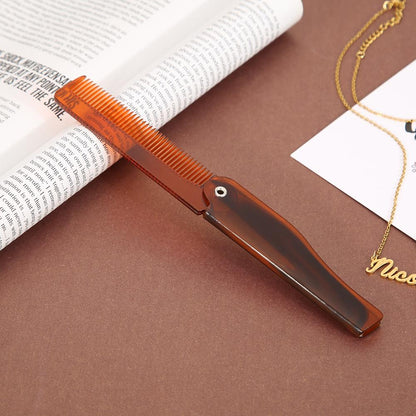 Design Foldable Hair Comb Pocket Clip Hair