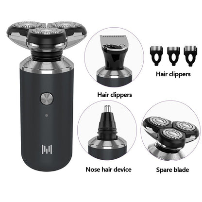 Wet dry electric shaver for men beard hair trimmer