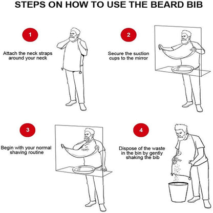 Men Beard Shaving Bib The Smart Way to Shave Beard