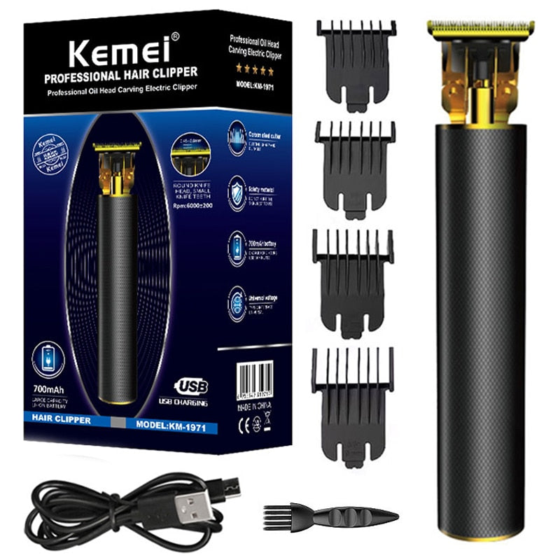 Rechargeable barber hair trimmer for men