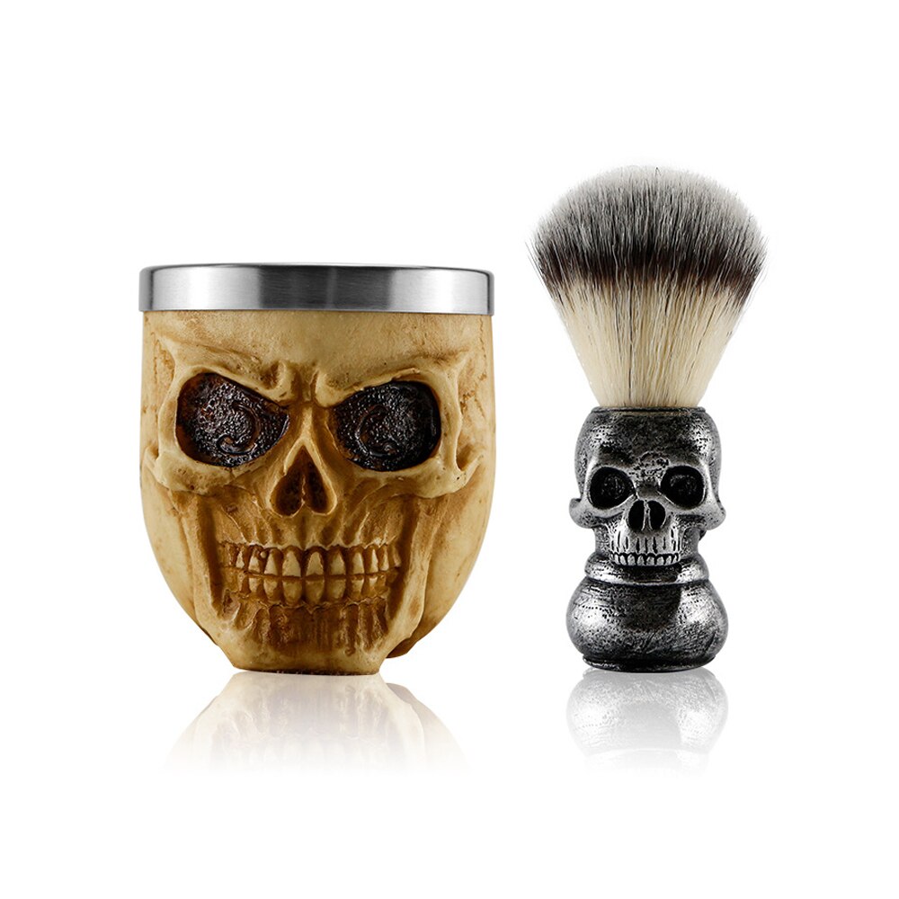 Beard Face Shaving Brush Soap Bowl Set