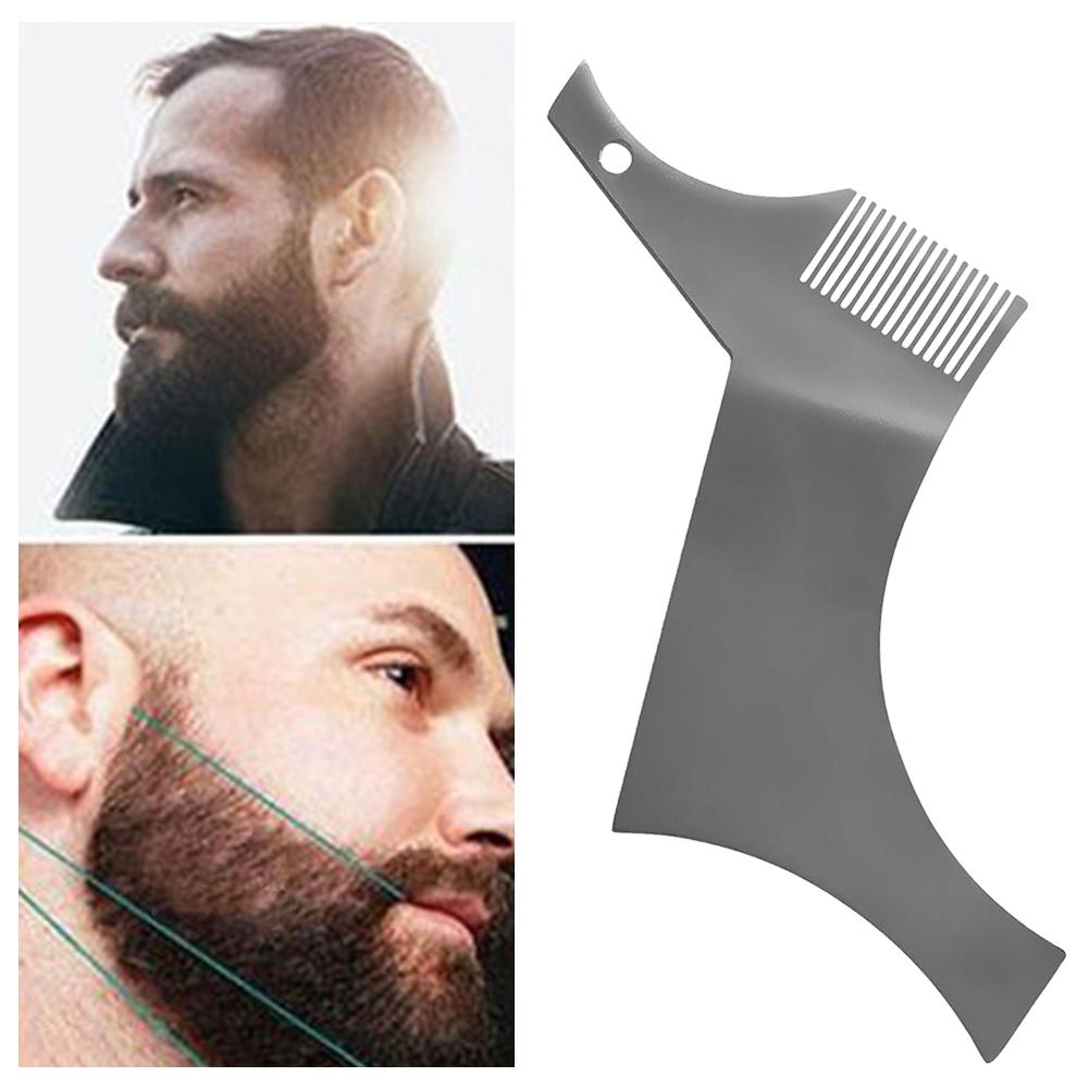 Stainless Steel Beard Stencil Beard Modeling Comb