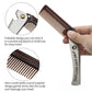 Men's folding stainless steel comb oil head beard