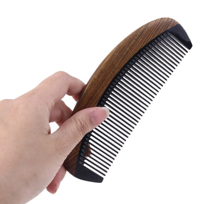 Natural Green Sandalwood Ox Horn Wood Comb