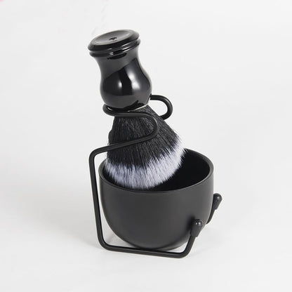 Men Shaving Brush Set Alloy Facial Foam Bowl Men