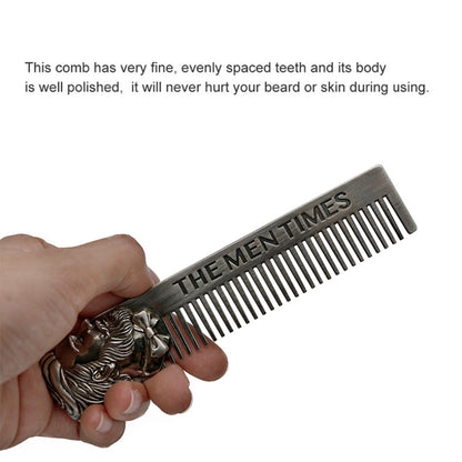 Men Beard Shaping Template Stainless Steel Beard Comb