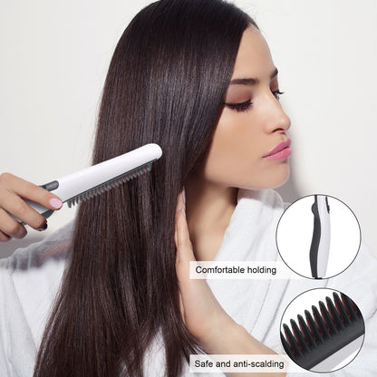 Multifunctional Hair Comb Brush Beard Straightener