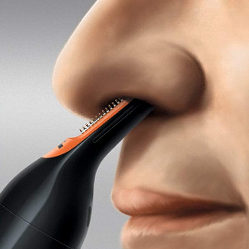 Rechargeable nose hair trimmer shaver
