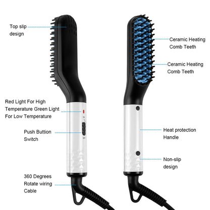 Multifunctional Hair Comb Quick Beard Straightener