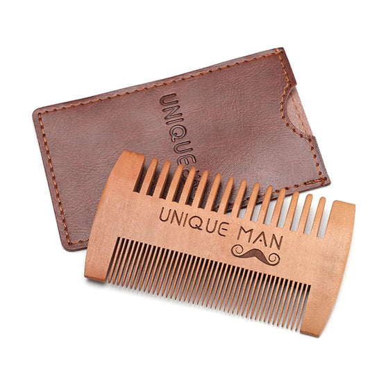 Beard Comb Kit Barba For Men Wooden Comb