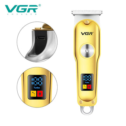 VGR Brand Professional Hair Clipper Man LCD Original