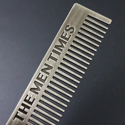 Fashion Stainless Steel Beard Comb Men Beard Comb