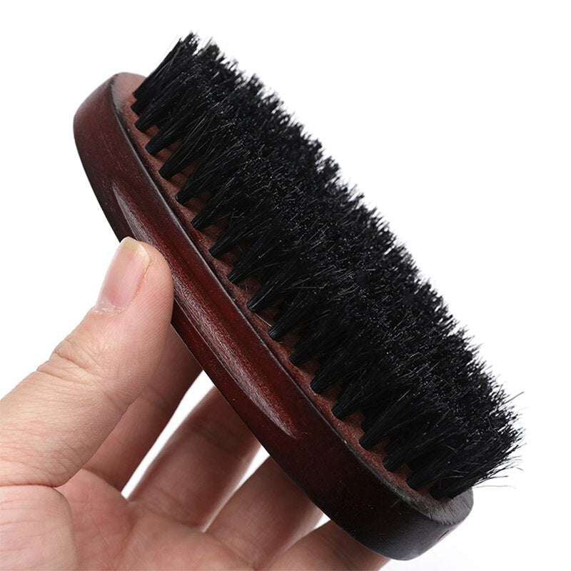 Men's Hair Beard Brush Natural Wood Comb Boar