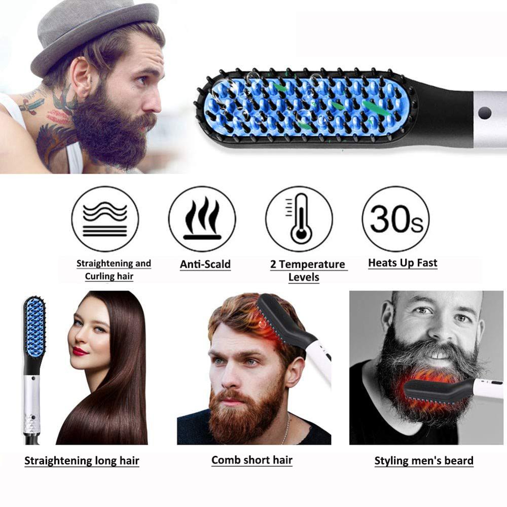 Best Seller Beard Straightener Mans Hair Flat Iron Fast Heated Beard Comb