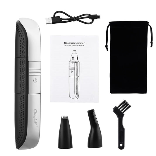 Men Electric Nose Ear Trimmer Rechargeable Beard
