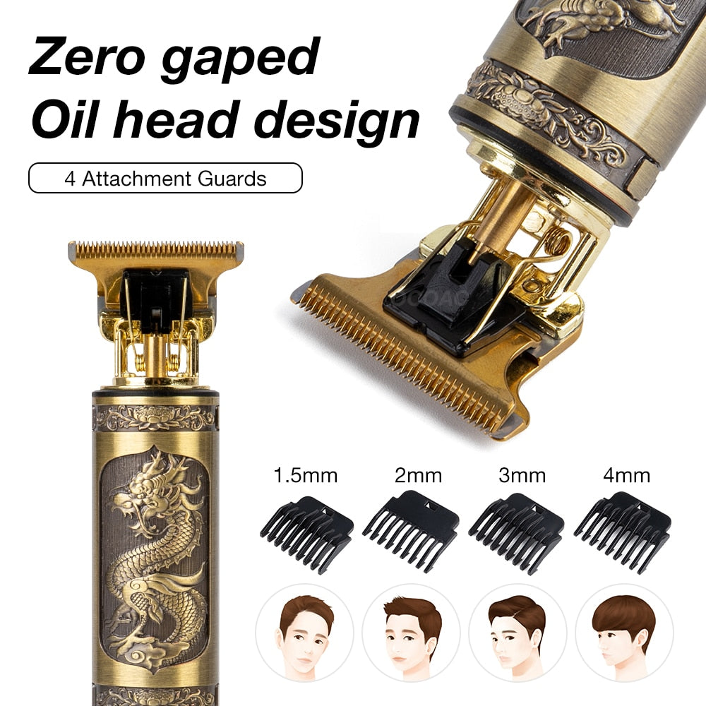 LCD Hair Clippers Professional Cutting