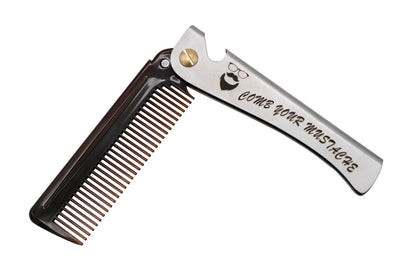 Portable Pocket Hair Beard Metal Comb