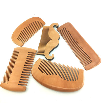 Natural Green Pear Wood Hair Brush Hair Comb