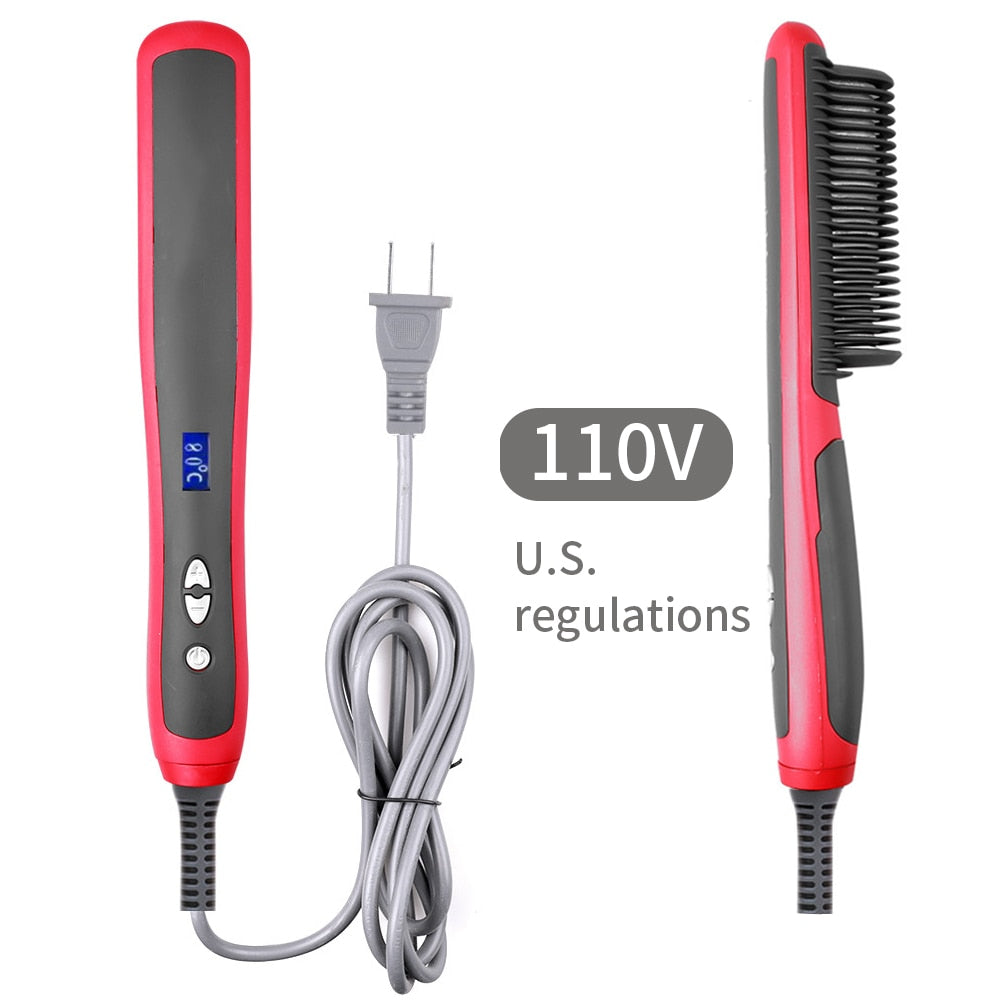6 Modes Straightener Comb Hair Hairstyles and Tools
