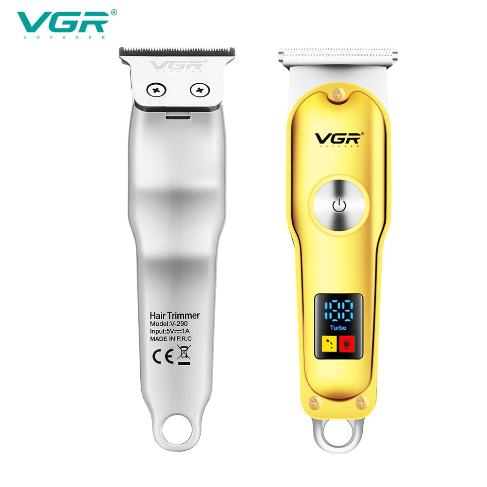 VGR Brand Professional Hair Clipper Man LCD Original