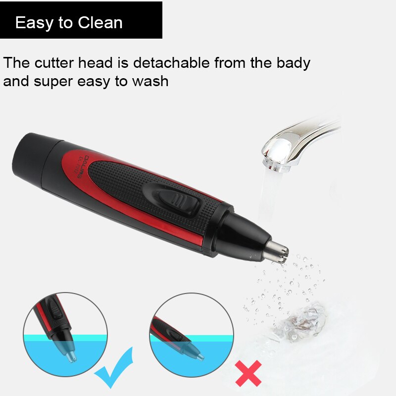 Hair removal trimmer for nose and ear device