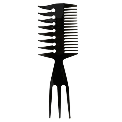 Wide-Tooth Anti-Static Double-Sided Comb Hairbrush