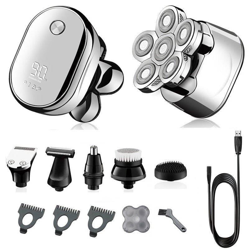 Multi grooming kit digital display electric shaver