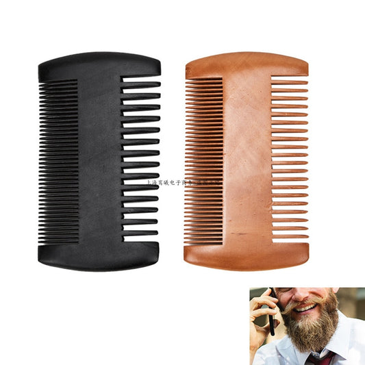 Fashion Anti Static Wooden Black Beard Comb Wood