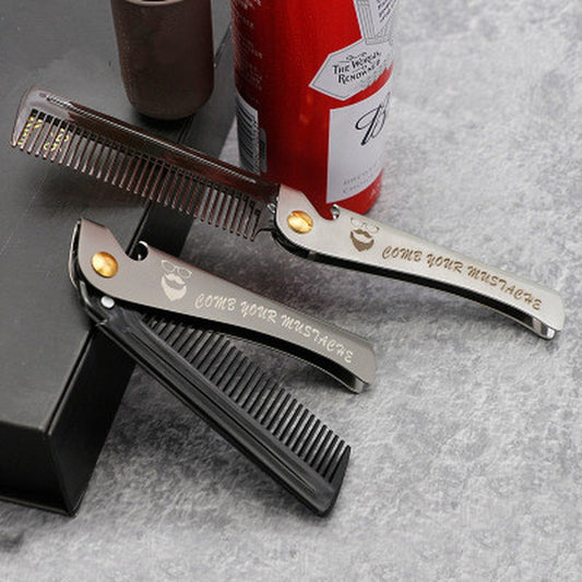 Portable Pocket Hair Beard Metal Comb