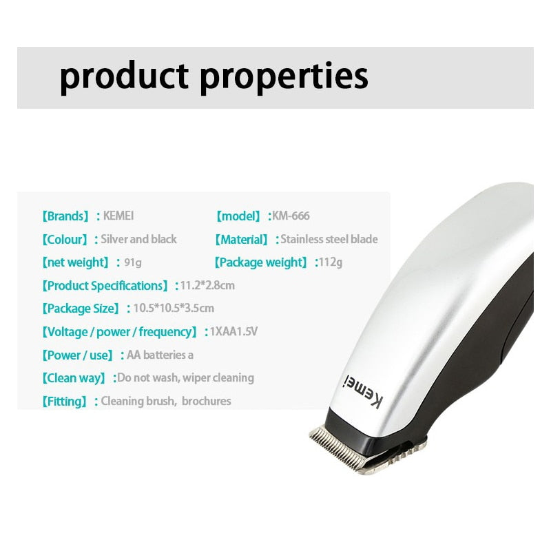 Newly Design Electric Hair Clipper Mini Portable Hair Trimmer Cutting Machine