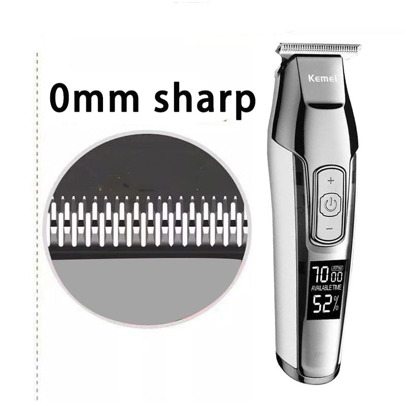 Barber Professional Hair Clipper LCD Beard Trimmer