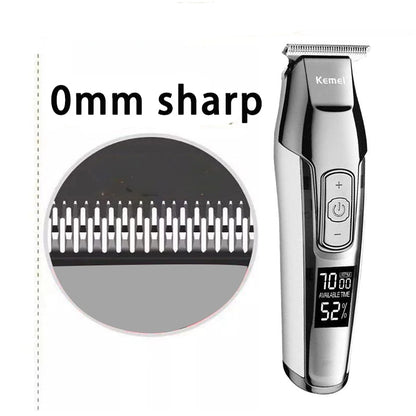 Barber Professional Hair Clipper LCD Beard Trimmer