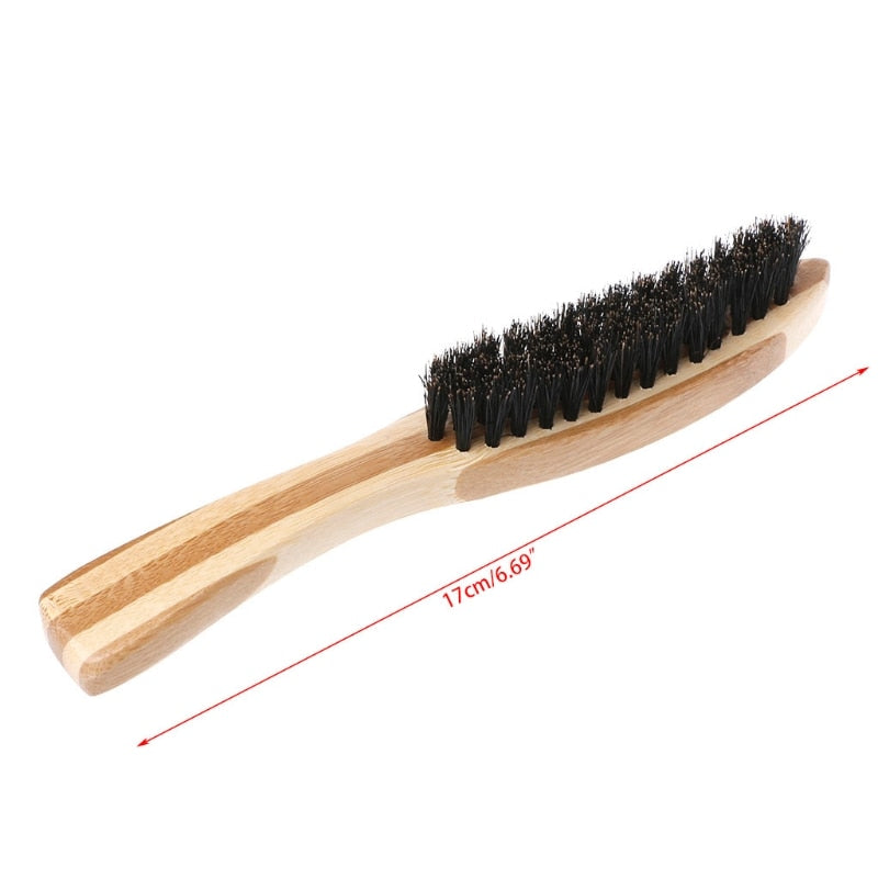 Beard Brush Boar Bristle for Men's  Mustache Shaving