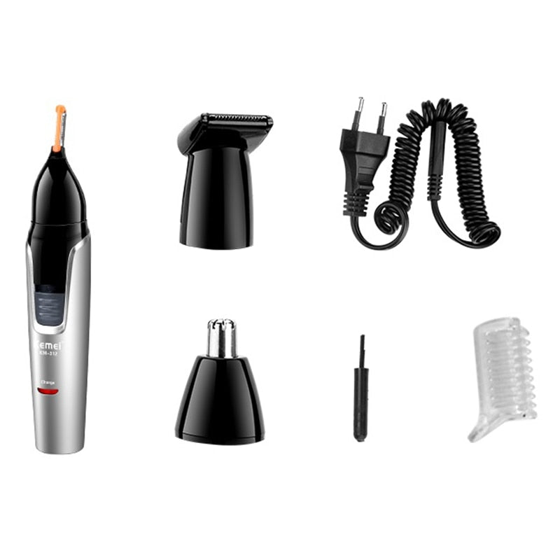 Rechargeable nose hair trimmer shaver