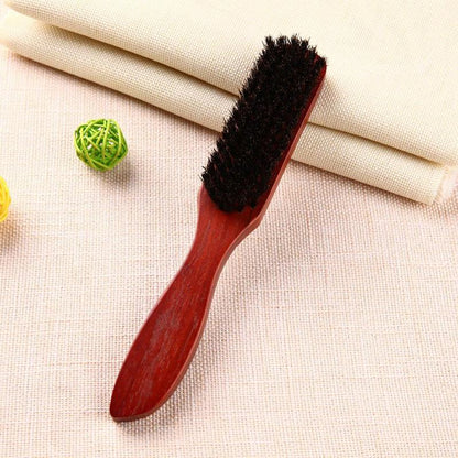 Wood Handle Hair Brush Hard Boar Bristle Combs